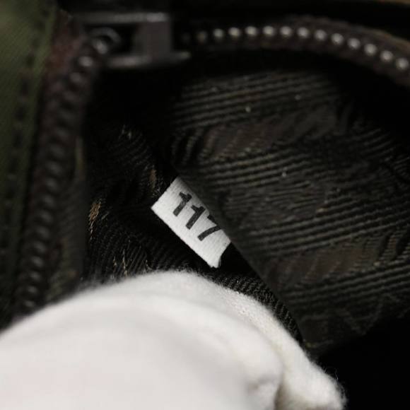 PRADA Tote Bag Nylon Green Auth ac2766 - Picture 12 of 16